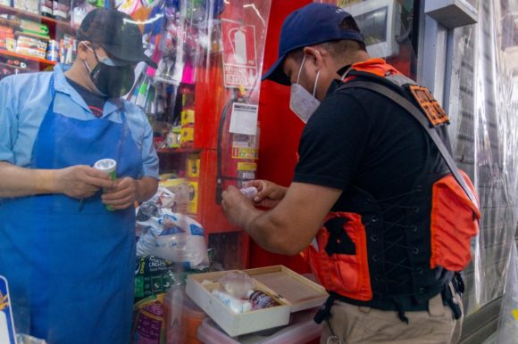 Defensa Civil de Surco inspeccionó mercado Jorge Chávez y encontró deficiencias en extintores y botiquines