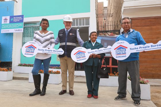 Municipalidad de Surco entrega la primera casa de dos pisos del programa “Techo Propio Surcano”