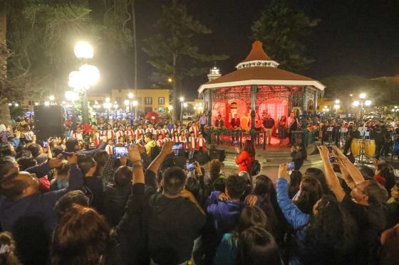 Municipalidad de Surco inicia las festividades de Navidad con encendido de árboles