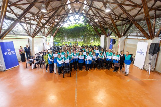 Alcalde Carlos Bruce rinde reconocimiento a integrantes del Voluntariado Surcano por conmemorarse el 25° aniversario de su creación