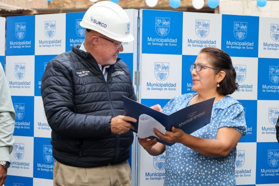 Municipalidad de Surco entregó habilitaciones urbanas a vecinos de Rodrigo Franco