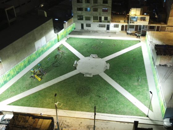 Vecinos disfrutan de nuevo parque construido en espacio recuperado en Santiago de Surco