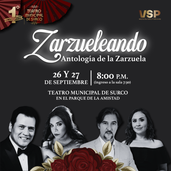 La magia de la zarzuela llega al Teatro Municipal de Surco