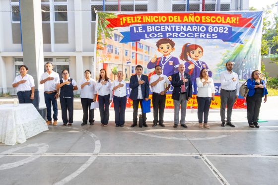Surco dio inicio al año escolar 2026 en el colegio Los Próceres