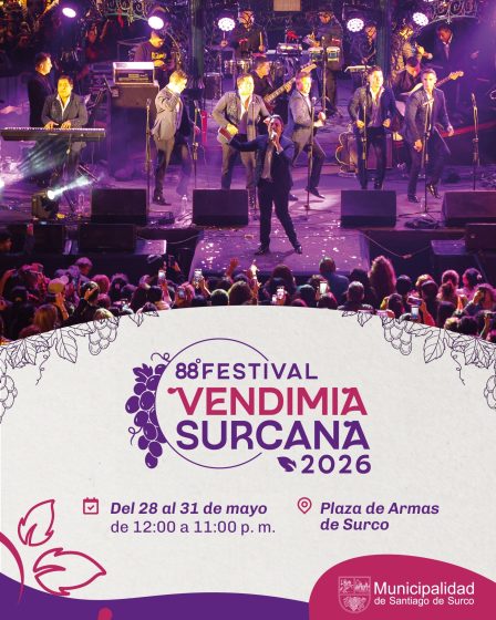 Festival de la Vendimia de Surco llega con Daniela Darcourt, Hermanos Yaipén, Río y más